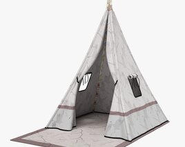 Children Tepee With Playmat 3Dモデル