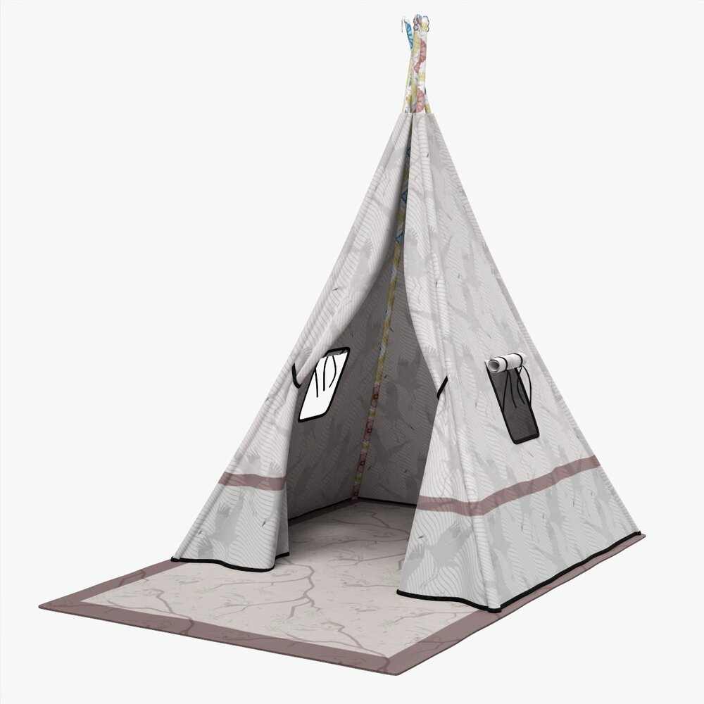 Children Tepee With Playmat 3D-Modell