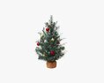 Christmas Tree Small Decorated 3d model