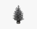 Christmas Tree Small Decorated 3d model