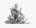Christmas Tree Small Decorated Modello 3D