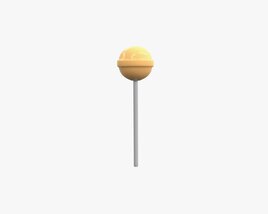Round Lollipops 3D model