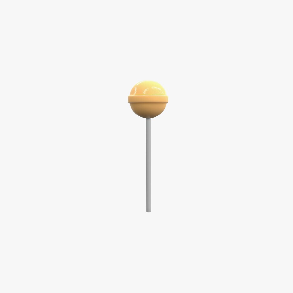 Round Lollipops 3D model