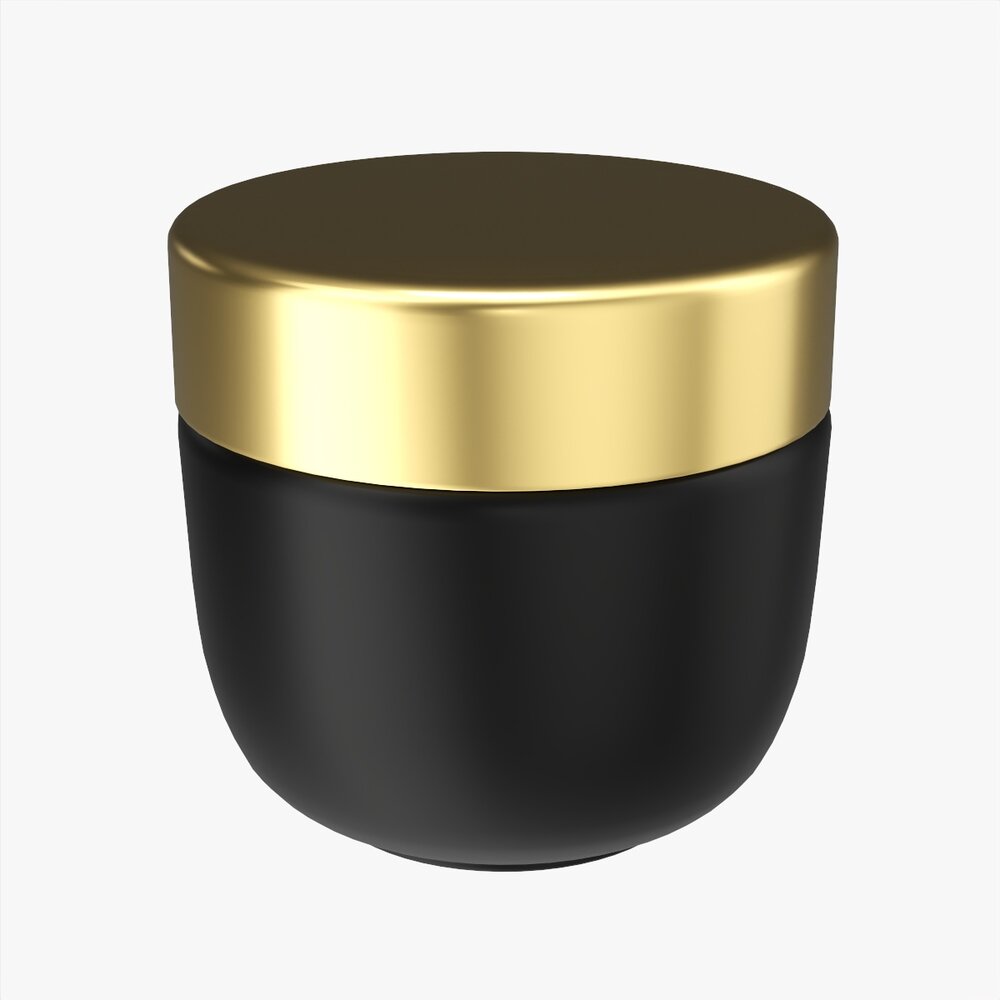 Cosmetics Jar Mockup 02 3D 모델 