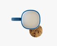 Cup With Two Cookies 3Dモデル