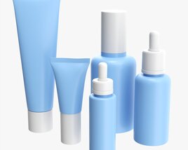 Day Face Care Lux Set Mockup 3D模型