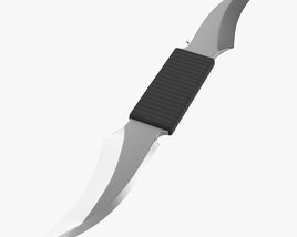 Double Bladed Throwing Knife Modello 3D