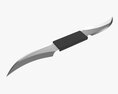 Double Bladed Throwing Knife 3d model