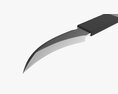 Double Bladed Throwing Knife Modello 3D