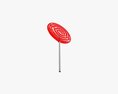 Red Big Candy Lollipop 3D модель