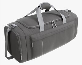 Duffel Travel Sport Bag Dark Gray 3D-Modell