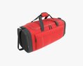 Duffel Travel Sport Bag Red Black Modèle 3d