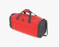 Duffel Travel Sport Bag Red Black 3D 모델 