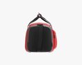 Duffel Travel Sport Bag Red Black 3d model
