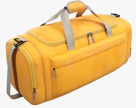 Duffel Travel Sport Bag Yellow 3D model