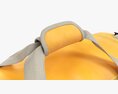 Duffel Travel Sport Bag Yellow Modelo 3D
