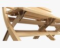 Faux Wood Bench Modello 3D