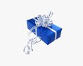 Gift Box With Ribbon 01 3D 모델 