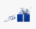 Gift Box With Ribbon 01 3d model