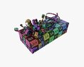 Gift Box With Ribbon 03 Modello 3D