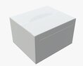 Package Blank White Closed Large Mock Up 3D 모델 