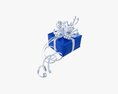 Gift Box With Ribbon 04 3D модель