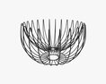 Iron Suspended Wire Basket 3D-Modell