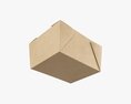 Kraft Paper Take-Away Container Closed Modèle 3d