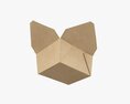 Kraft Paper Take-Away Container Open 3D模型