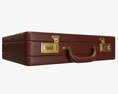 Leather Briefcase Closed Modèle 3d