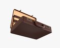 Leather Briefcase Open Modelo 3d
