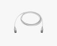 Lightning Cable Double Sided Black 3D-Modell