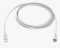 Lightning Cable Double Sided White 3d model