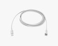 Lightning Cable Double Sided White 3d model