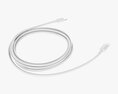 Lightning Cable Double Sided White 3D-Modell
