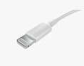 Lightning Cable Double Sided White Modelo 3d