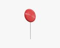 Round Lollipop On Stick 3d model