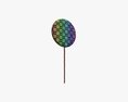Round Lollipop On Stick 3Dモデル
