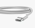 Lightning To Usb C Cable White 3D 모델 
