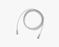 Lightning To Usb C Cable White 3D-Modell