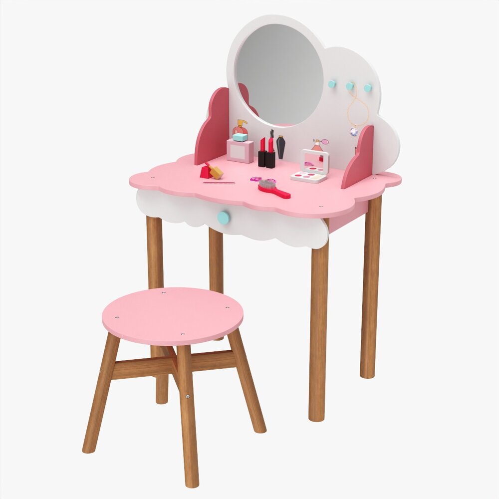 Little Miss Dressing Table 3D 모델 