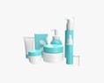 Makeup Removal And Evening Care Mockup 3D-Modell