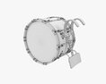 Marching Bass Drum With Carrier 3D模型