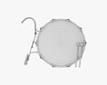 Marching Bass Drum With Carrier 3D-Modell