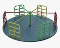 Merry-Go-Round Carousel 07 3D-Modell