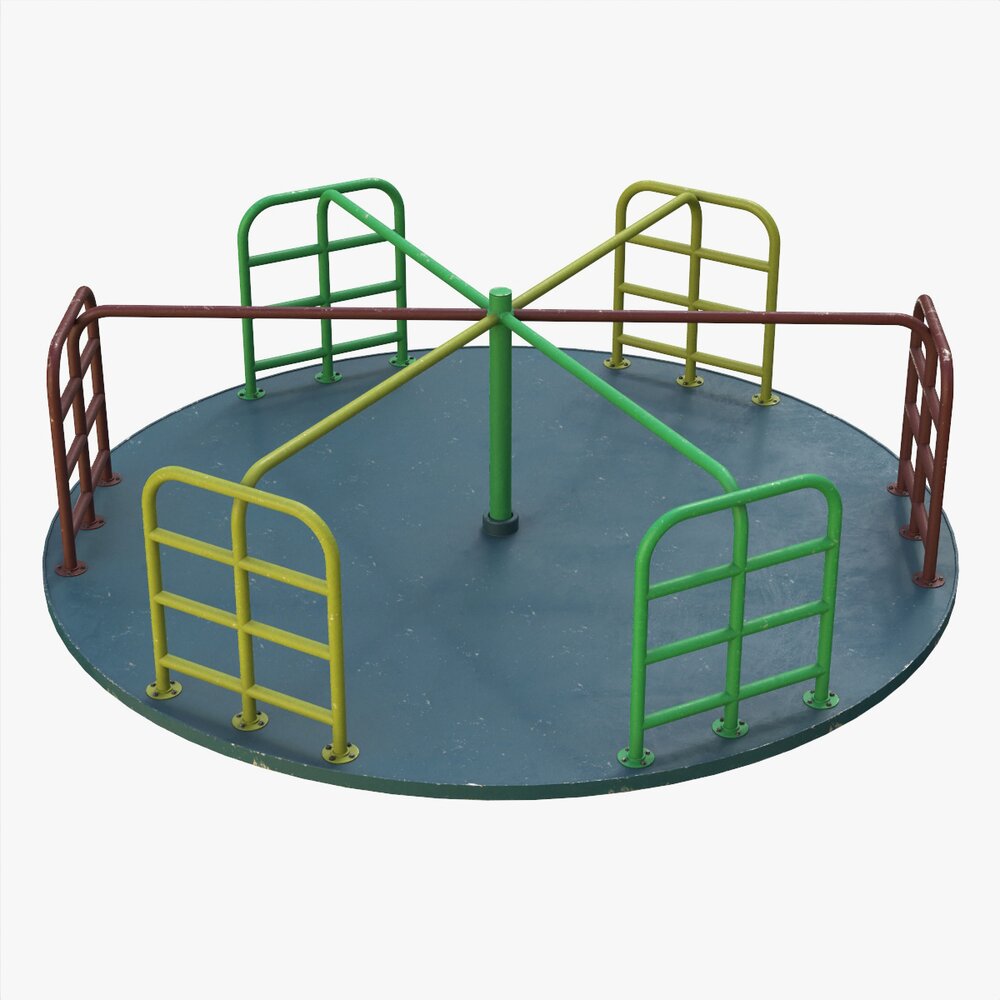 Merry-Go-Round Carousel 07 3D 모델 