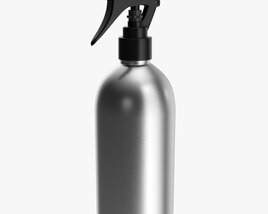 Metal Bottle With Dispenser Large 3D 모델 