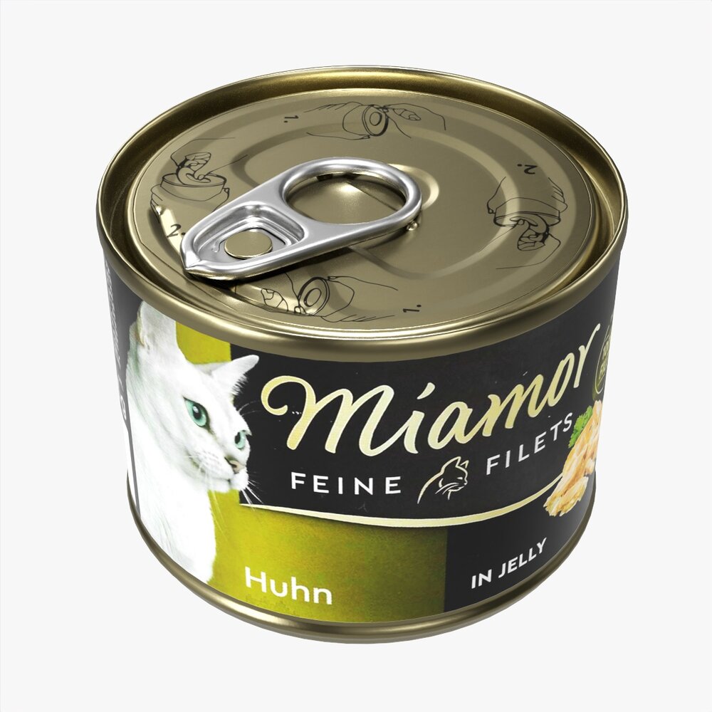 Miamor Feine Filets In Jelly Huhn Cat Food Modelo 3d