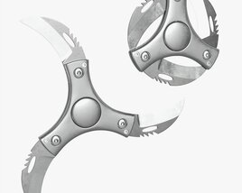 Ninja Shuriken Circular Dagger Shinobu 3D 모델 
