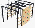 Outdoor Playground Mountain Stairs Set Modello 3D